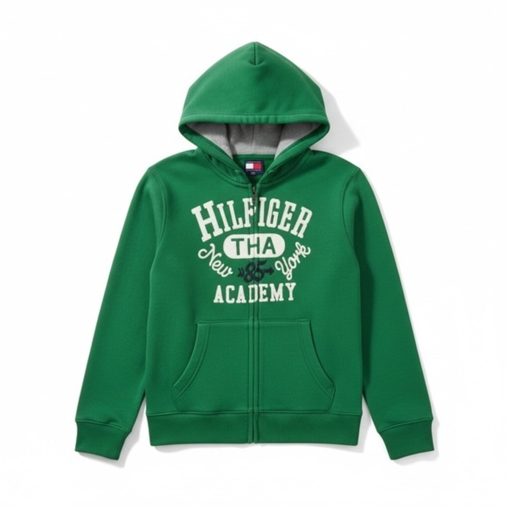 Tommy Hilfiger Green Collegiate Hoodie boys size 6